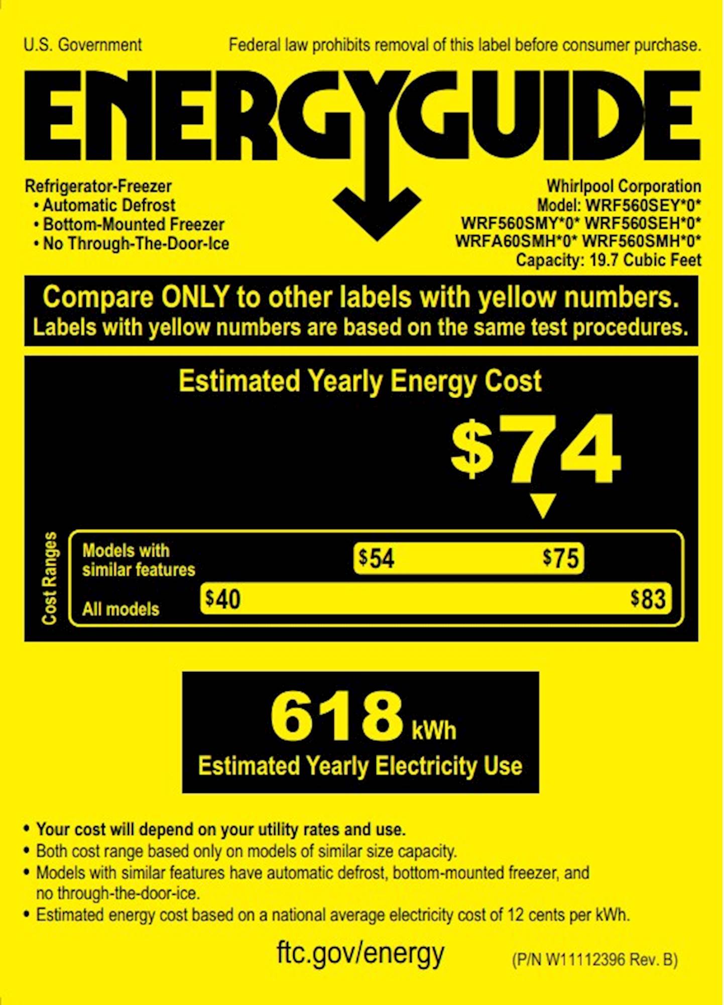 whirlpool wrf560sey