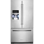 KitchenAid - 27 Cu. Ft. French Door Refrigerator - Printshield Stainless - Front_Standard