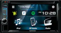 Kenwood - Geek Squad Certified Refurbished 6.2" - Built-in Bluetooth - In-Dash CD/DVD/DM Receiver - Black - Front_Zoom
