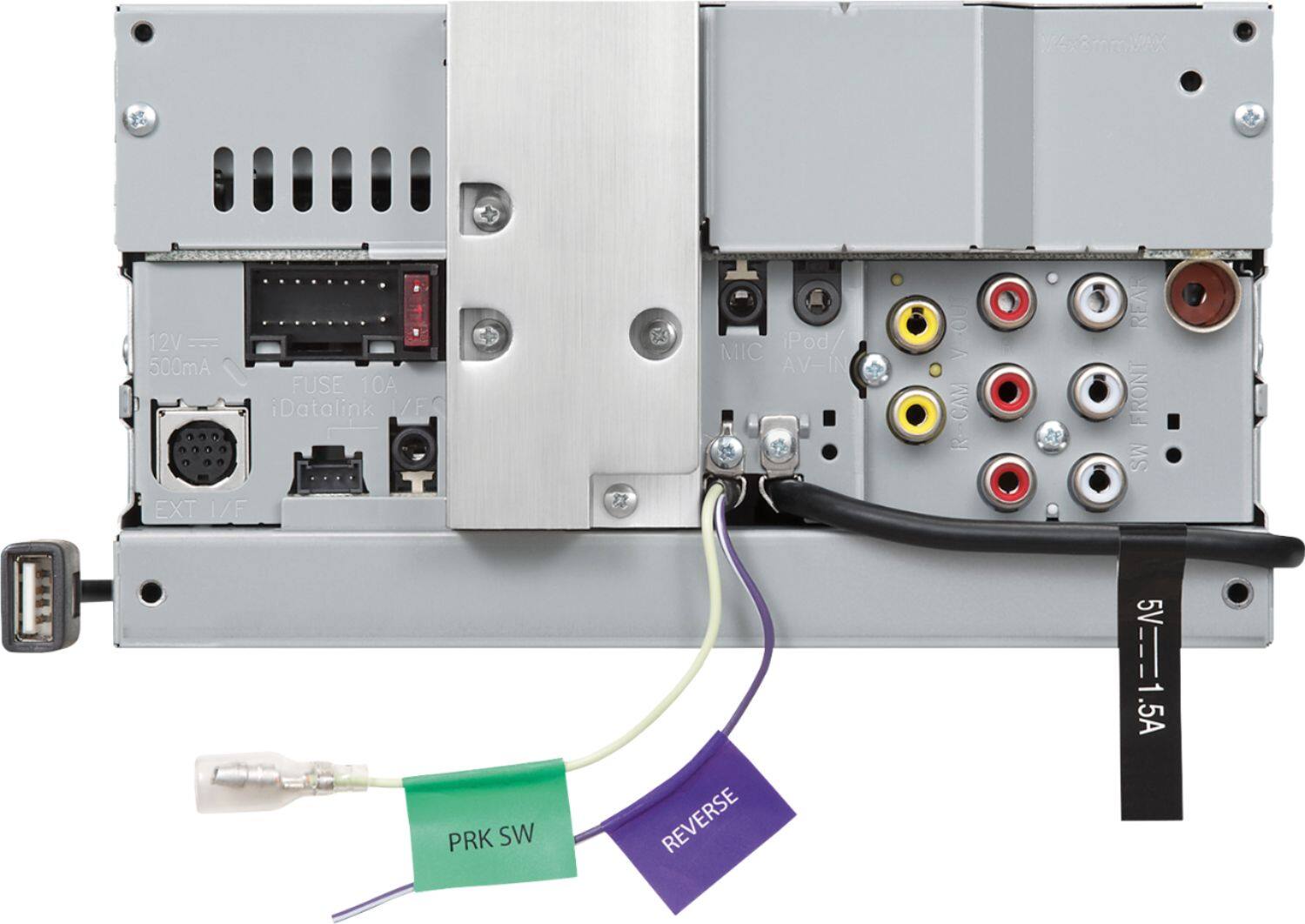 Alt View 15. Kenwood - Geek Squad Certified Refurbished 6.2" - Built-in Bluetooth - In-Dash CD/DVD/DM Receiver - Black.