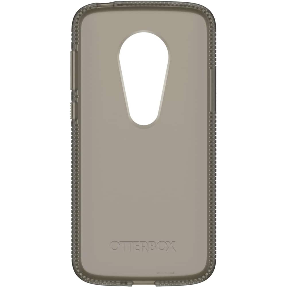 Front. OtterBox - Prefix Case for Motorola MOTO E5 Play - Smoky Clear.