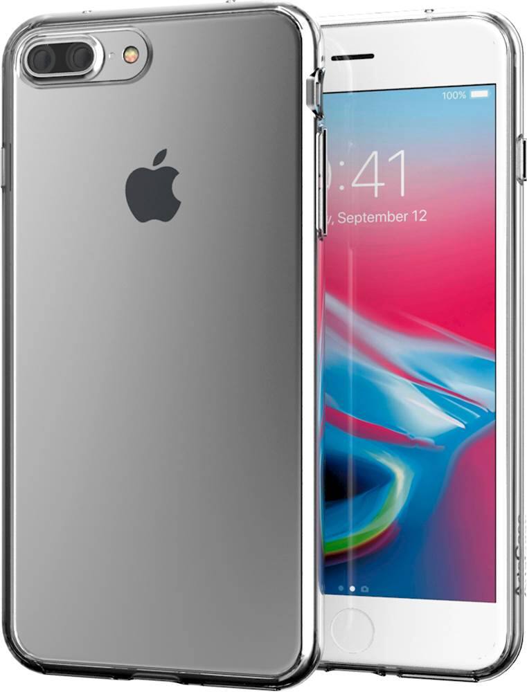 impact hybrid series protective case for apple iphone 7 plus and 8 plus - clear