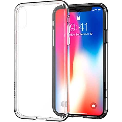 impact hybrid series protective case for apple iphone x and xs - clear