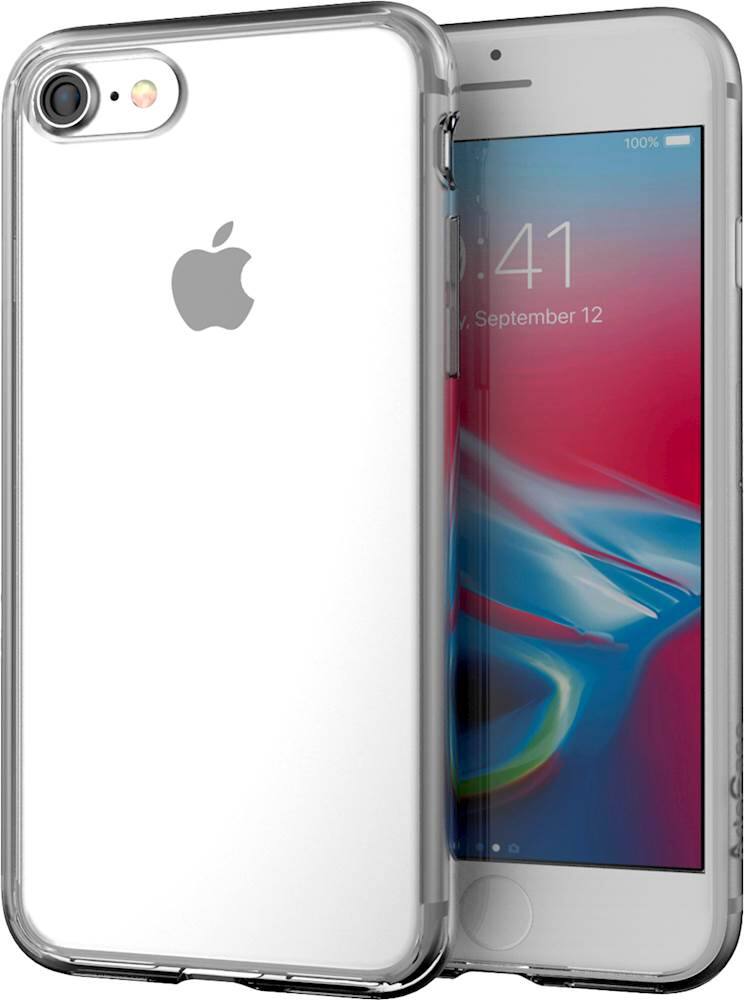 impact hybrid series protective case for apple iphone 7 and 8 - clear impact hybrid series protective case for apple iphone 7 and 8 - clear