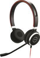 Jabra - Evolve 40 Stereo On-Ear Headset - Black - Front_Zoom
