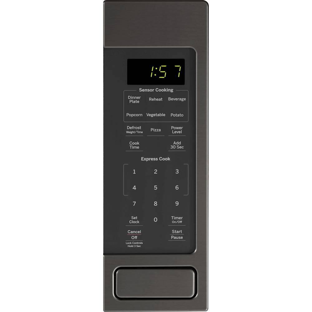 Alt View 1. GE - 1.6 Cu. Ft. Microwave - Black Stainless Steel.