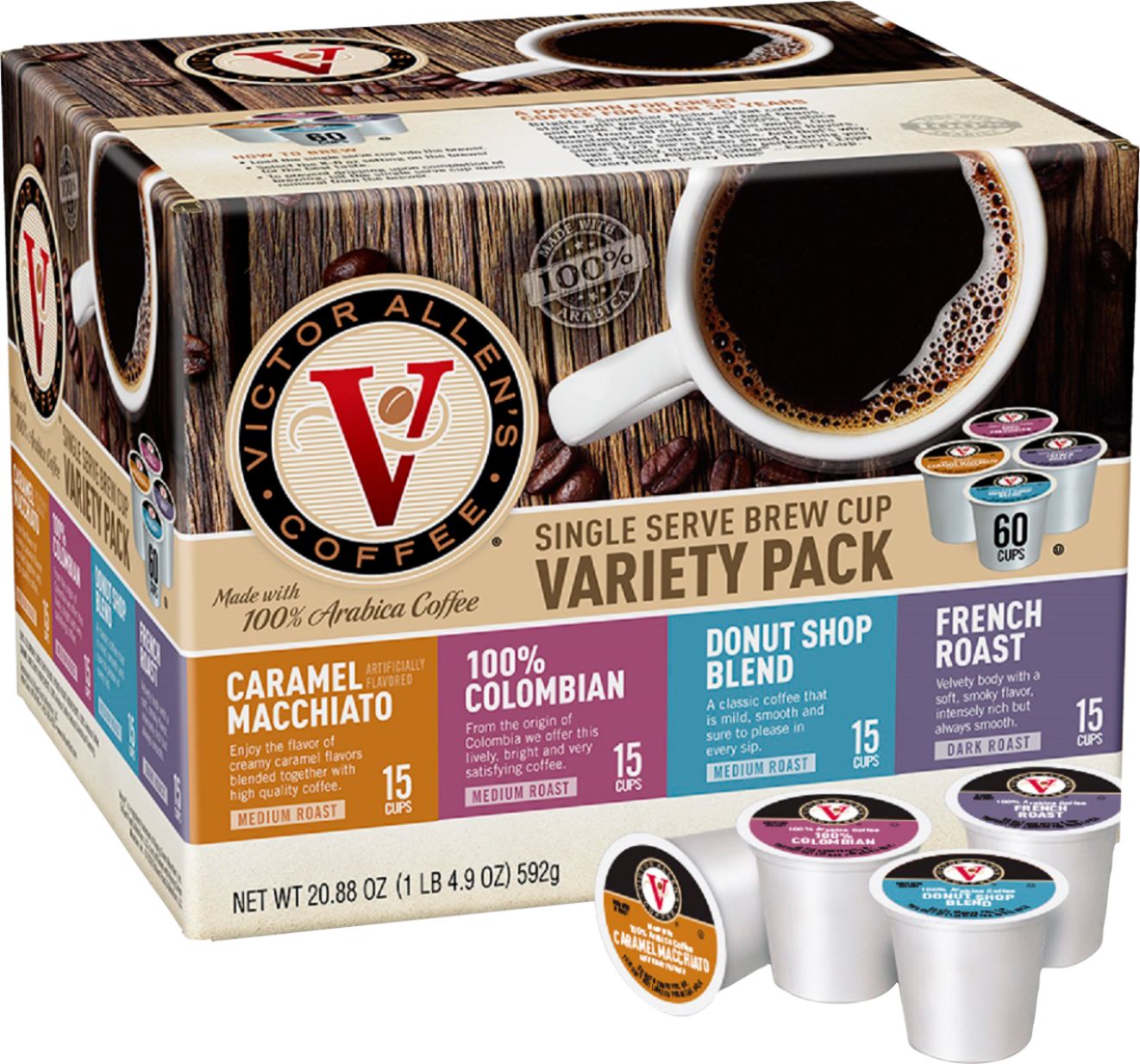 Victor Allen's Variety Pack Coffee Pods (60-Pack) FG016554 - Best Buy