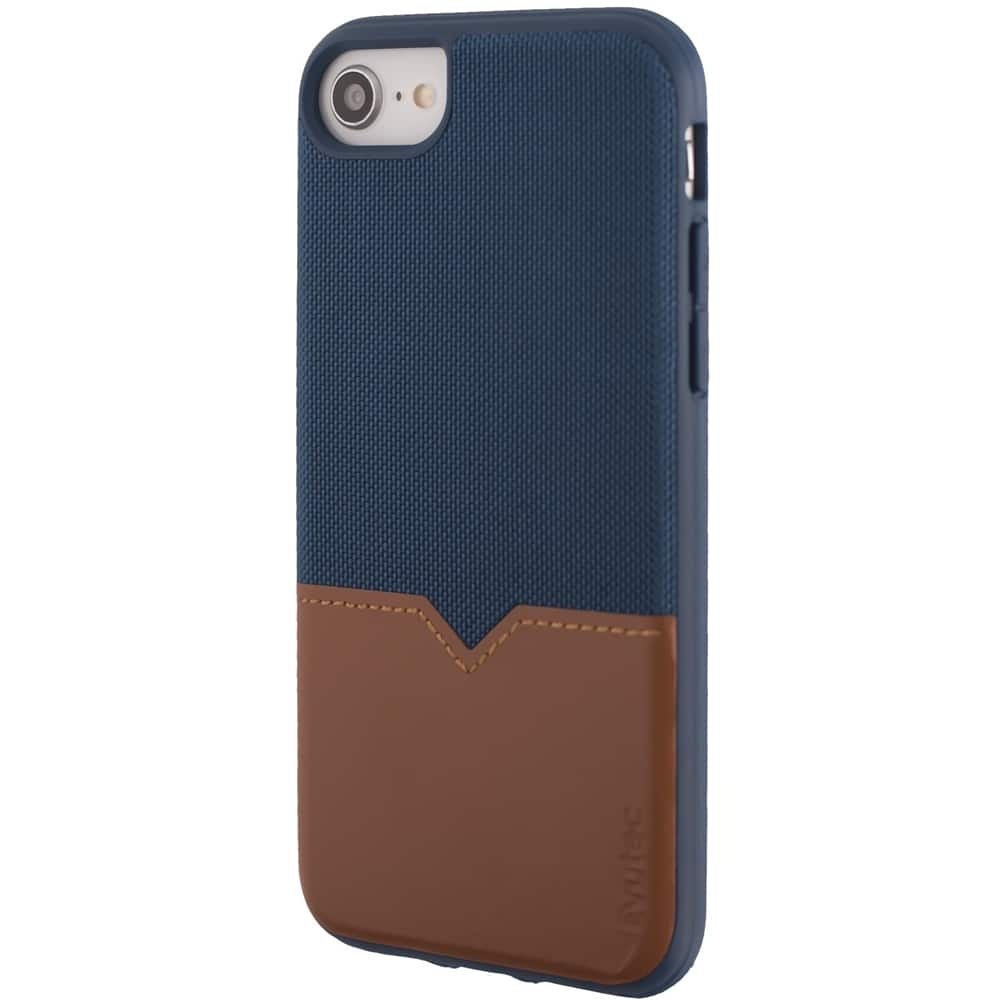 northill case for apple iphone 6, 7 and 8 - blue/saddle