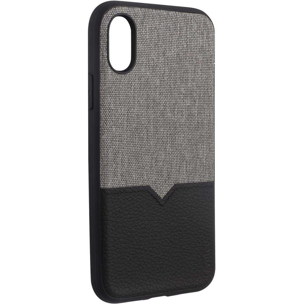 northill case for apple iphone x and xs - black/canvas