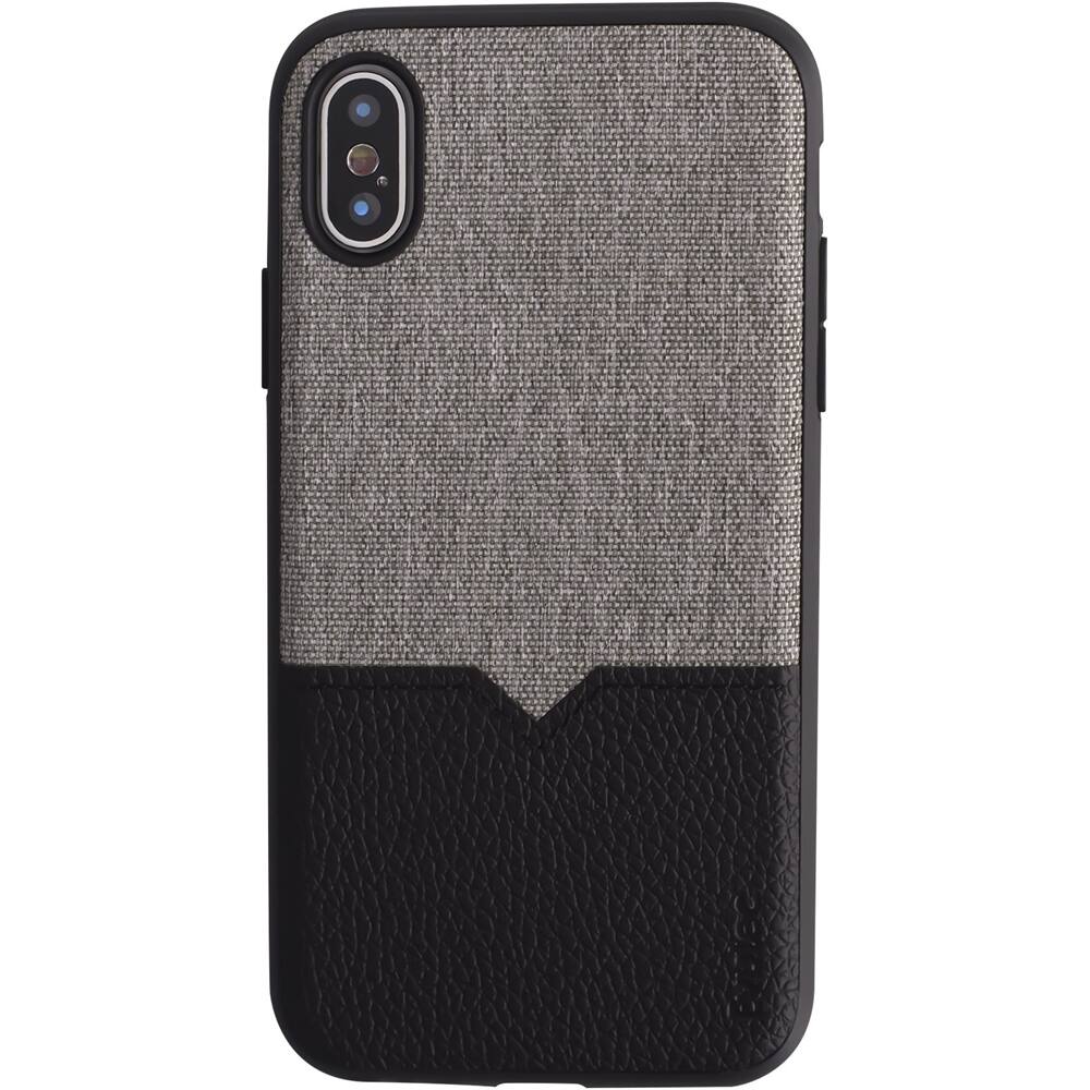northill case for apple iphone x and xs - black/canvas northill case for apple iphone x and xs - black/canvas