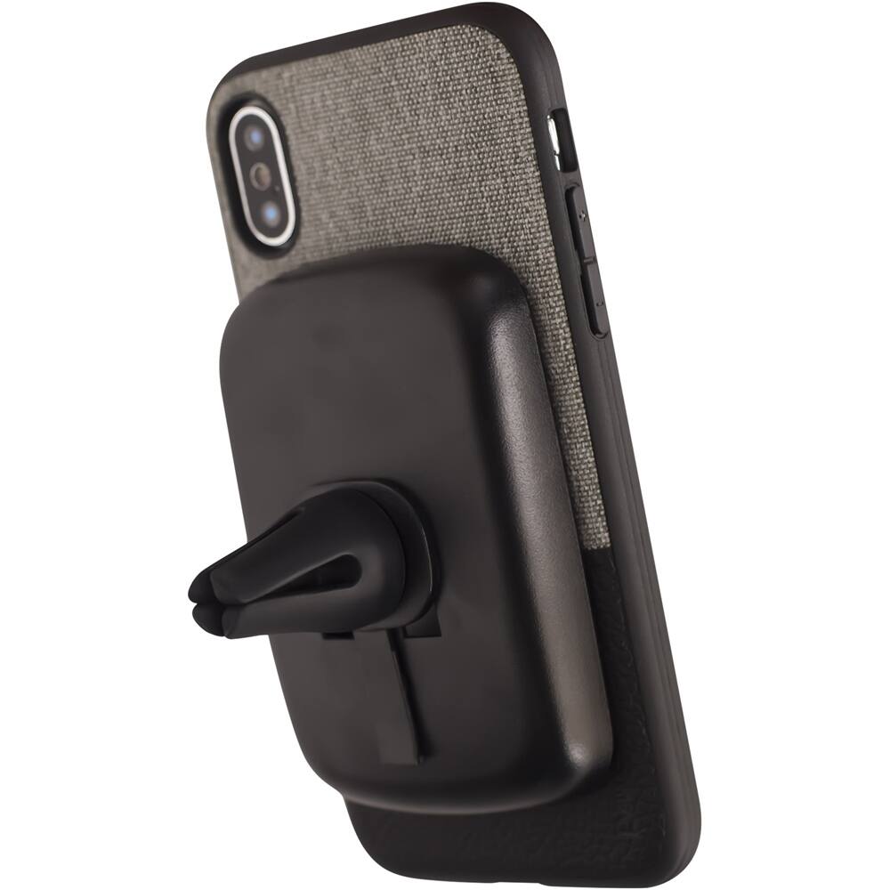 northill case for apple iphone x and xs - black/canvas northill case for apple iphone x and xs - black/canvas