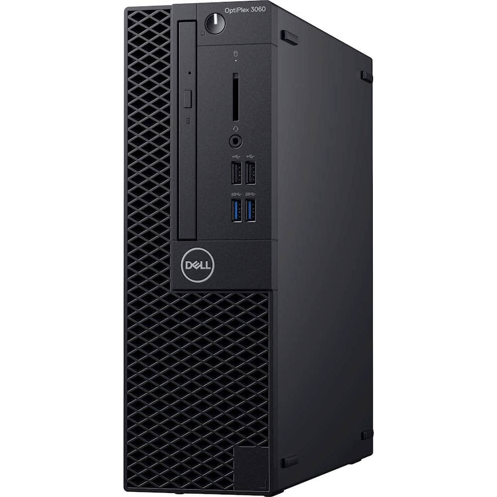 Angle View: Dell - OptiPlex 3060 Desktop - Intel Core i5 - 8GB Memory - 128GB Solid State Drive