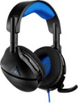 Front Zoom. Turtle Beach - Stealth 300 Wired Amplified Stereo Gaming Headset for PlayStation 4 - Black/Blue.