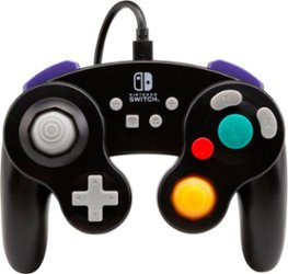 PowerA - GameCube Style Wired Controller for Nintendo Switch - Wired: Black - Front_Zoom