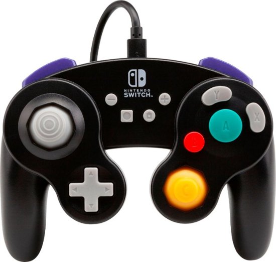 Front Zoom. PowerA - GameCube Style Wired Controller for Nintendo Switch - Wired: Black.