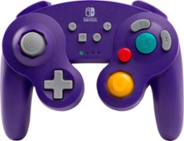 PowerA - GameCube Style Wireless Controller for Nintendo Switch - Wireless:  Purple - Front_Zoom
