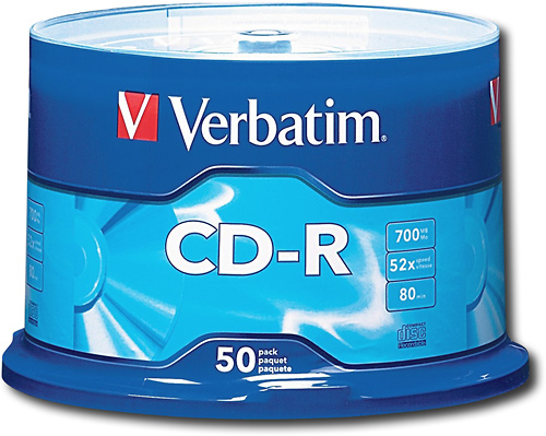 Verbatim - 52x CD-R Discs (50-Pack)