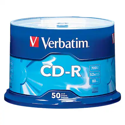 Front. Verbatim - 52x CD-R Discs (50-Pack).