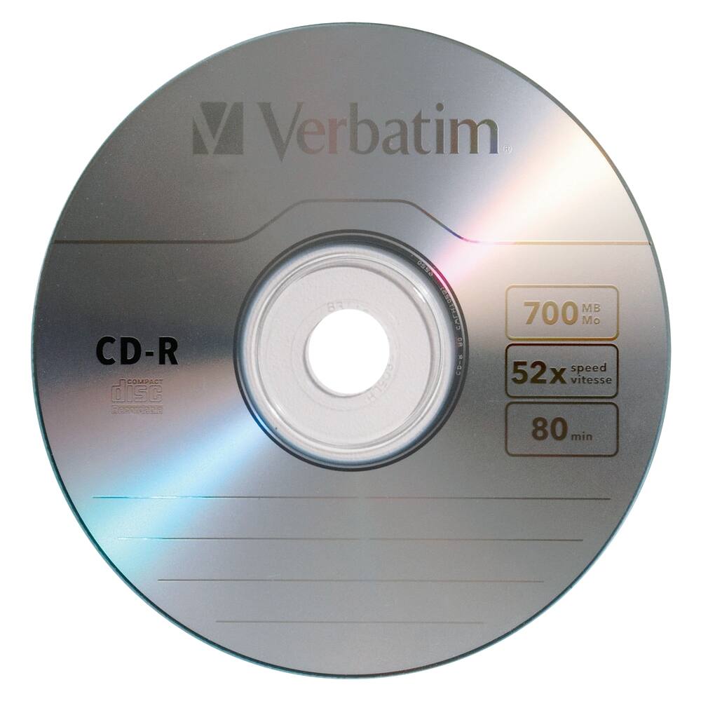 Alt View 11. Verbatim - 52x CD-R Discs (50-Pack).