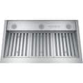 GE - 36 inches - Externally Vented & Recirculating - Range Hood Insert - Stainless Steel