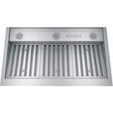 GE - 36 inches - Externally Vented & Recirculating - Range Hood Insert - Stainless Steel