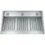 Alt View 13. GE - 36” Smart Designer Custom Insert Range Hood with Dimmable LED Lighting - Stainless Steel.