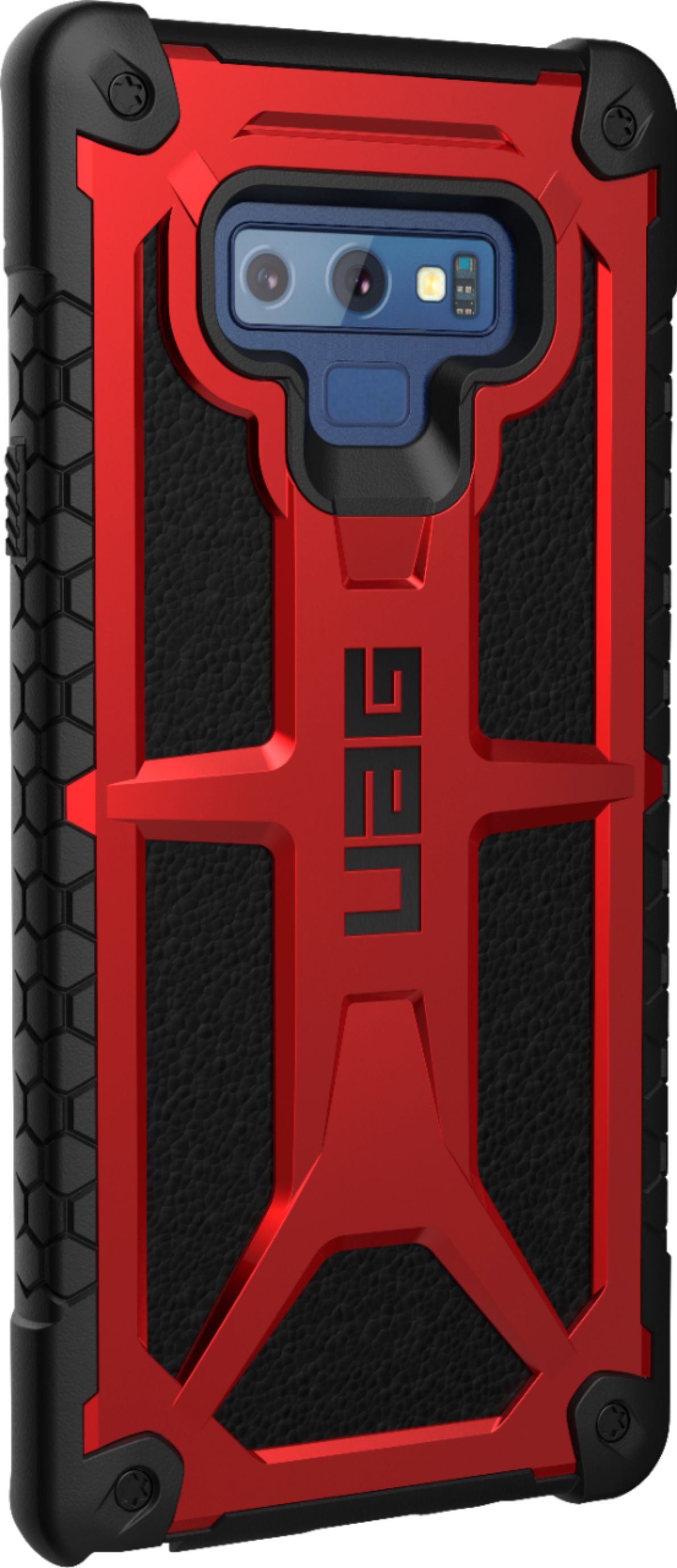 Angle View: UAG - Monarch Series Case for Samsung Galaxy Note9 - Crimson Red