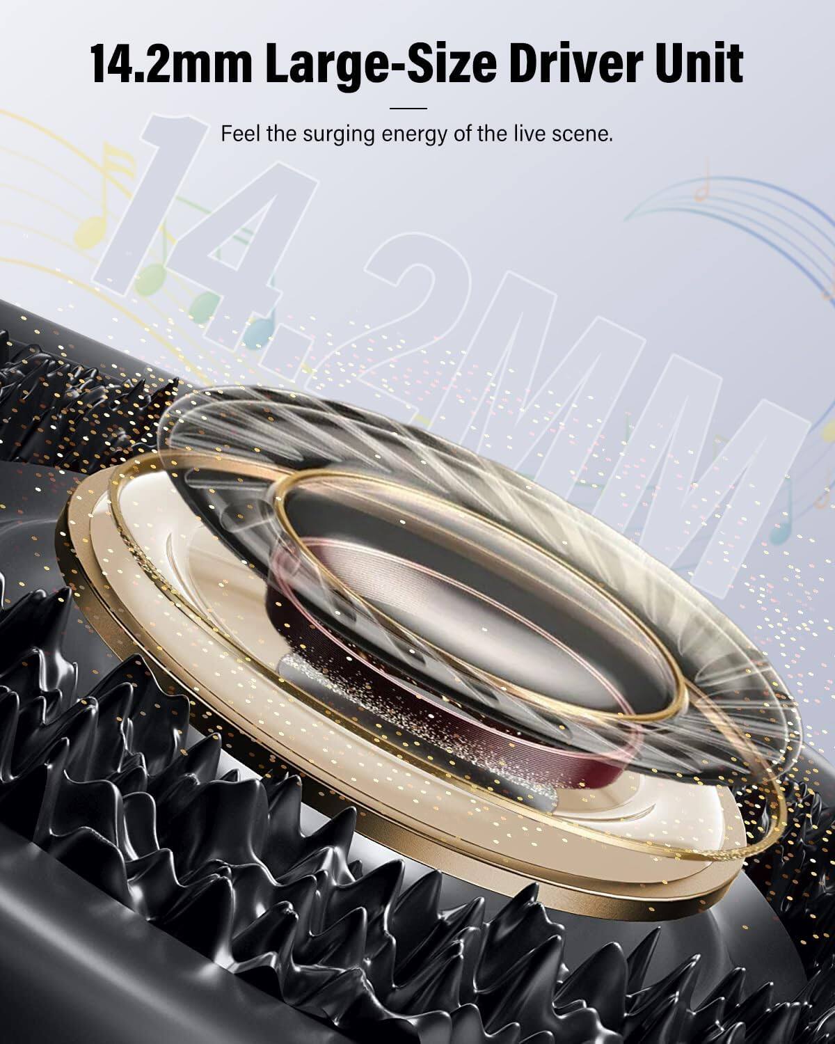14.2mm Large-Size Driver Unit  
Feel the surging energy of the live scene.