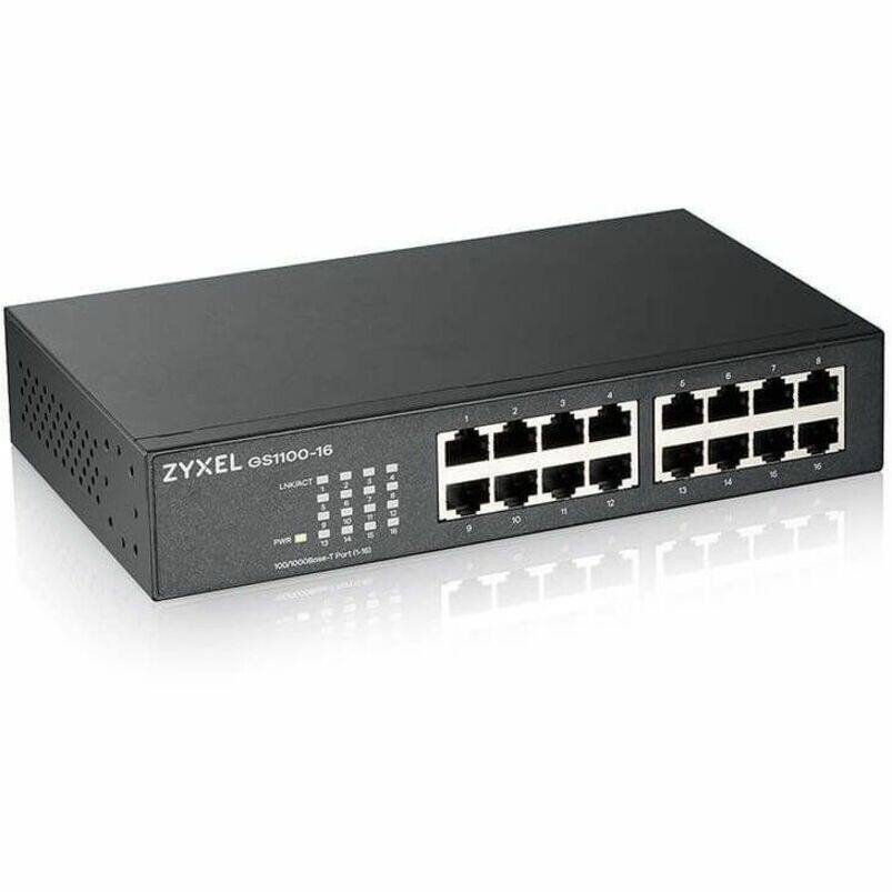 ZYXEL GS1100-16

LINKACT
PWR

100/1000Base-T Port 1-16
