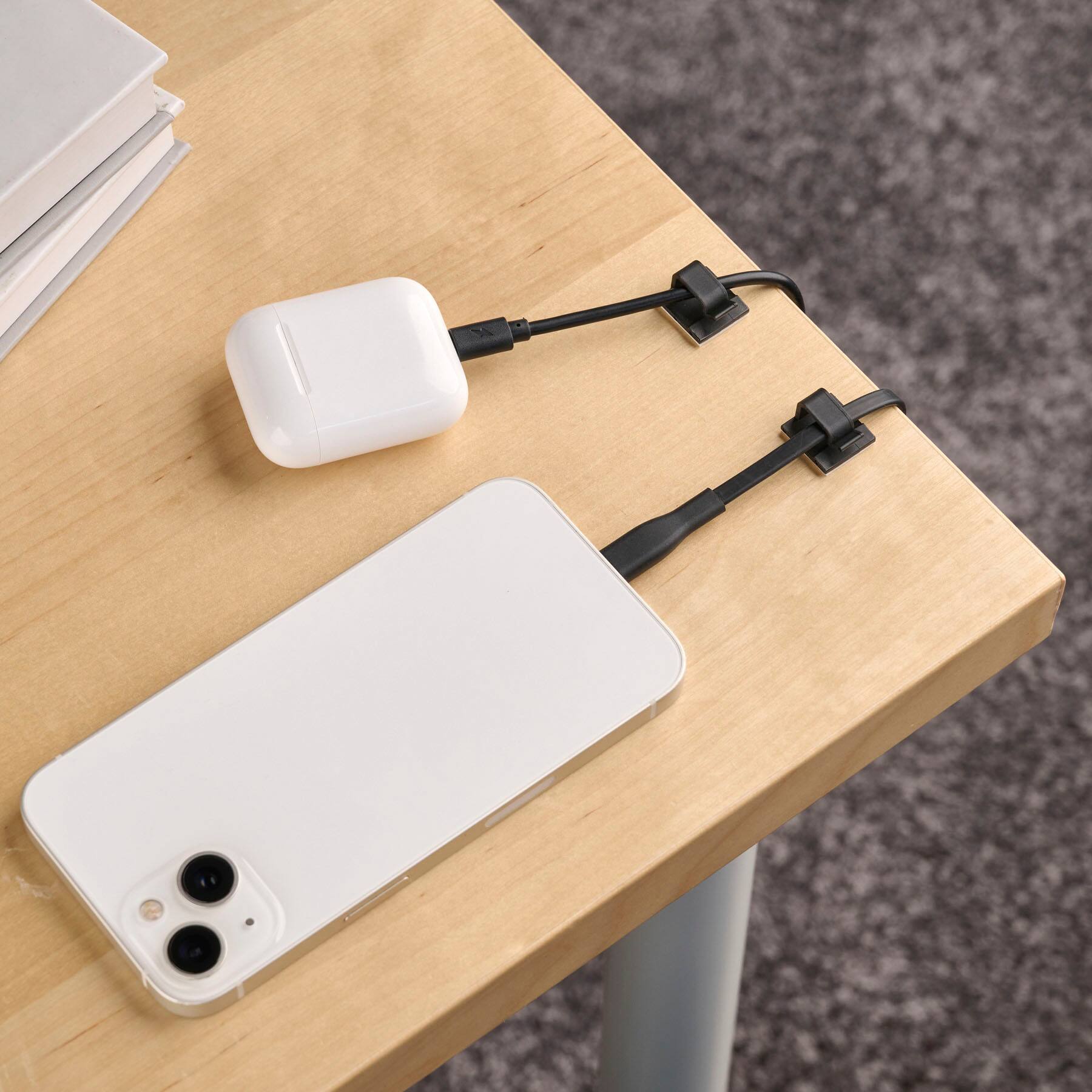 Alt View 13. Wrap-It Storage - Cable Guides - Black.