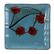 Alt View 8. Elama - Elama Aloha Tide 16 Piece Luxurious Stoneware Dinnerware with Complete Setting for 4 - Blue and Red.