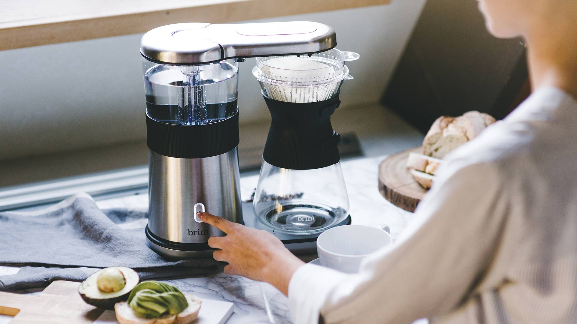 Brim 8Cup Electric Pour Over Coffee Maker Stainless Steel 50011 Best Buy