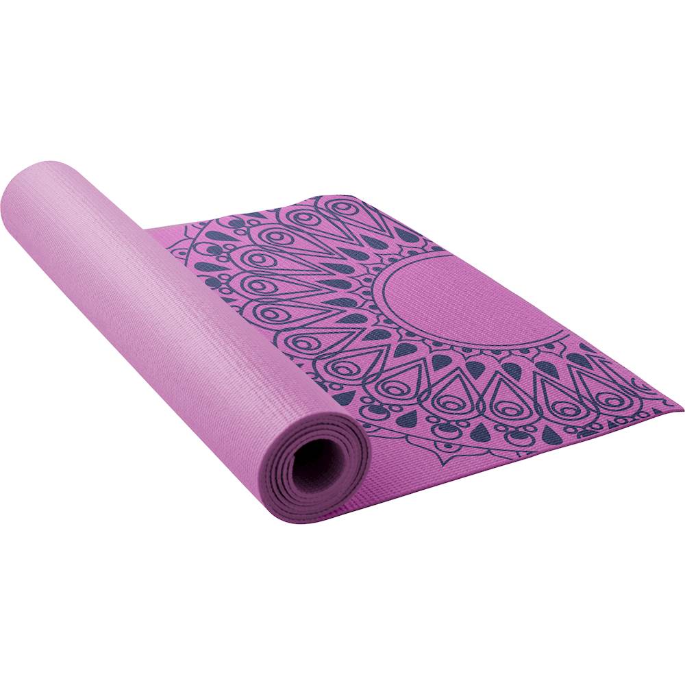 Best Buy: Lotus Moroccan Sun Printed Yoga Mat Purple LYYM415