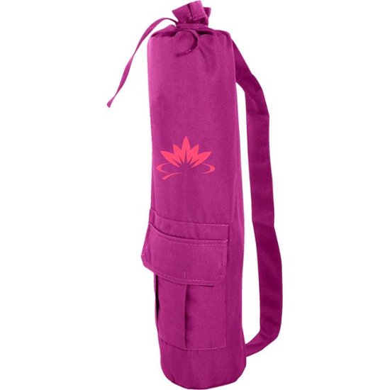 Front Zoom. Lotus - Yoga Mat Bag - Orchid And Coral.