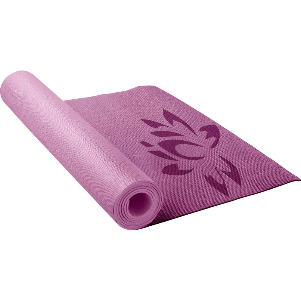 Best Buy: Lotus Printed Yoga Mat Pink/Orchid LY5PM316