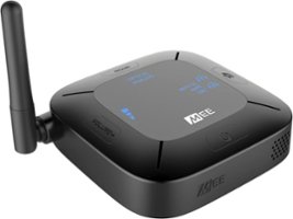 MEE audio - Connect Hub TV Bluetooth Audio Transmitter and Receiver for Headphones and Speakers - Black - Front_Zoom