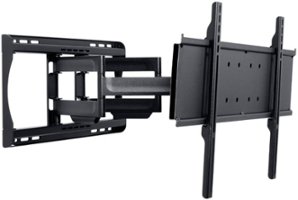 Peerless-AV - Articulating, Tilt TV Display Wall Mount For Most 75" TVs,Flat Panel Displays - Black - Angle_Zoom