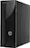 Left. HP - Slim Desktop - Intel Core i7 - 8GB Memory - 1TB Hard Drive - HP Finish In Dark Black.