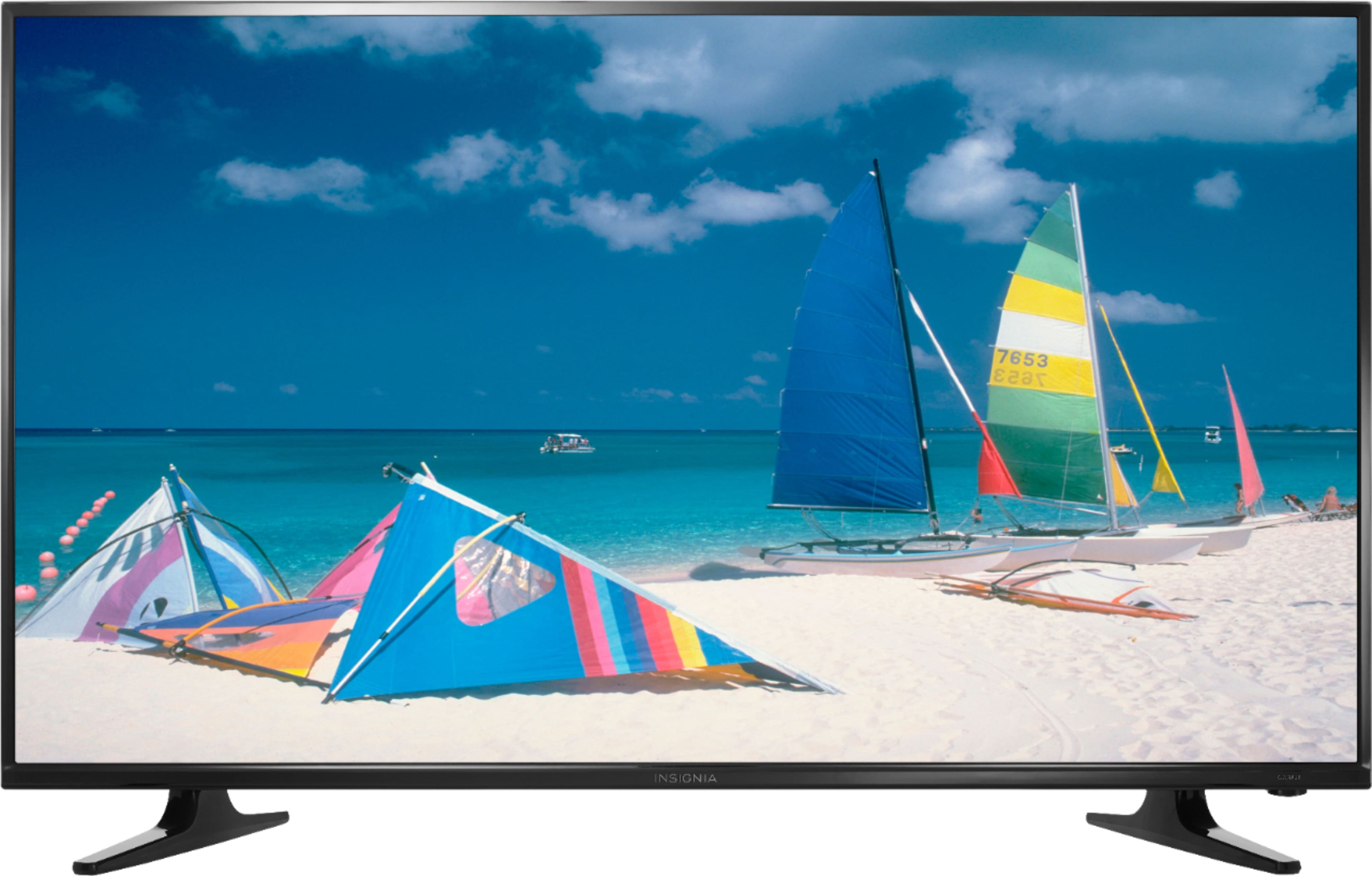 Front. Insignia™ - 40" Class - LED - 1080p - HDTV - Black.