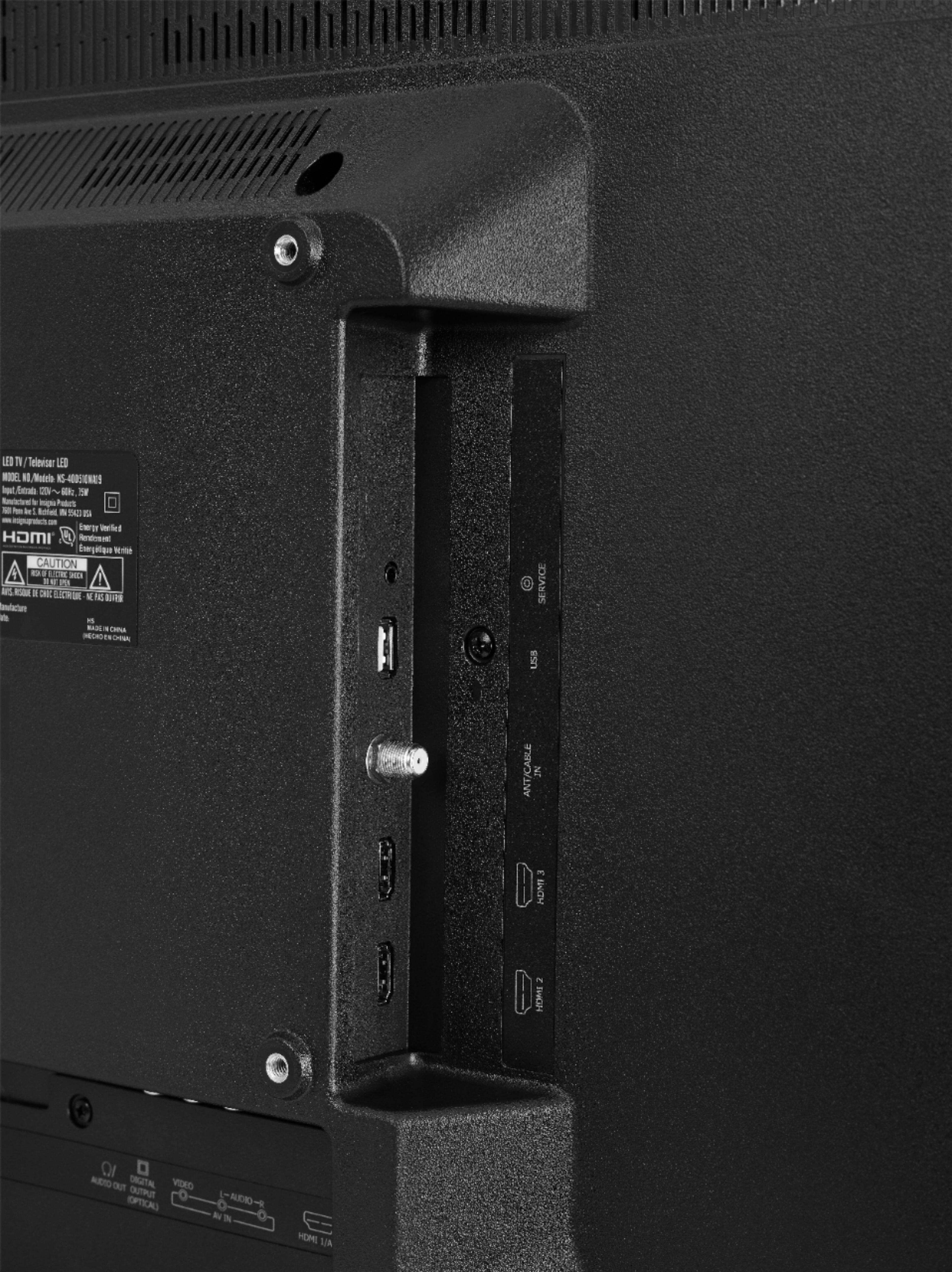 Alt View 1. Insignia™ - 40" Class - LED - 1080p - HDTV - Black.