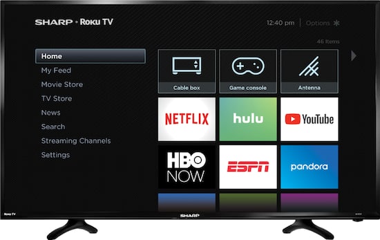 Sharp - 40" Class - LED - 1080p - Smart - HDTV Roku TV - Front_Zoom. 1 of 10 Images & Videos. Swipe left for next.