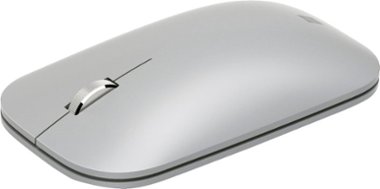 Microsoft - Surface Mobile Wireless Optical Ambidextrous Mouse - Silver - Front_Zoom