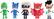 Front. PJ Masks - PJ Masks Bean Plush - Styles May Vary - Styles May Vary.