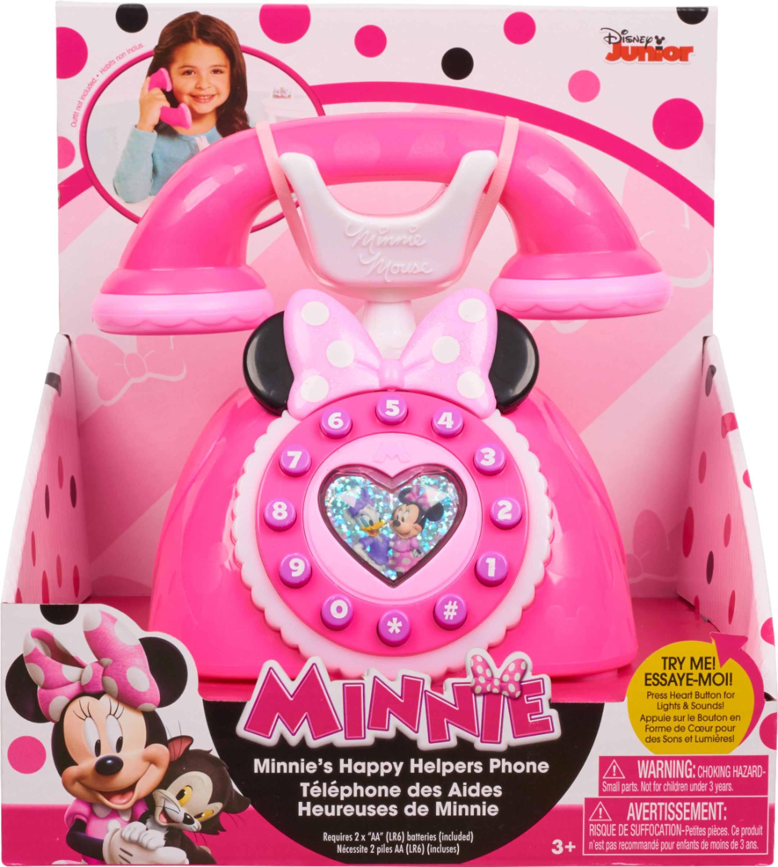 Angle View: Disney Junior Minnie's Happy Helpers Phone - Pink