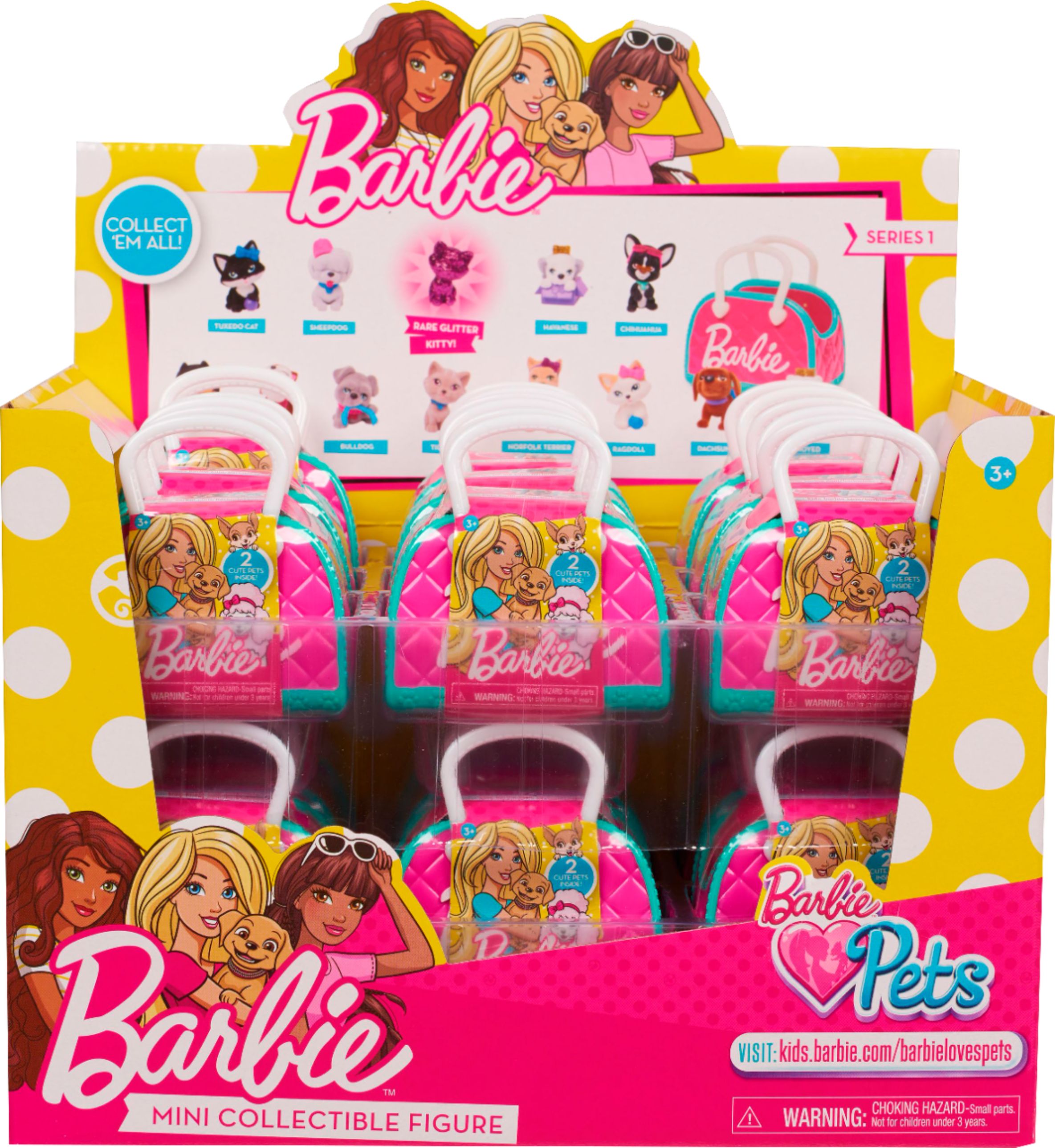 barbie surprise pup doll & pets