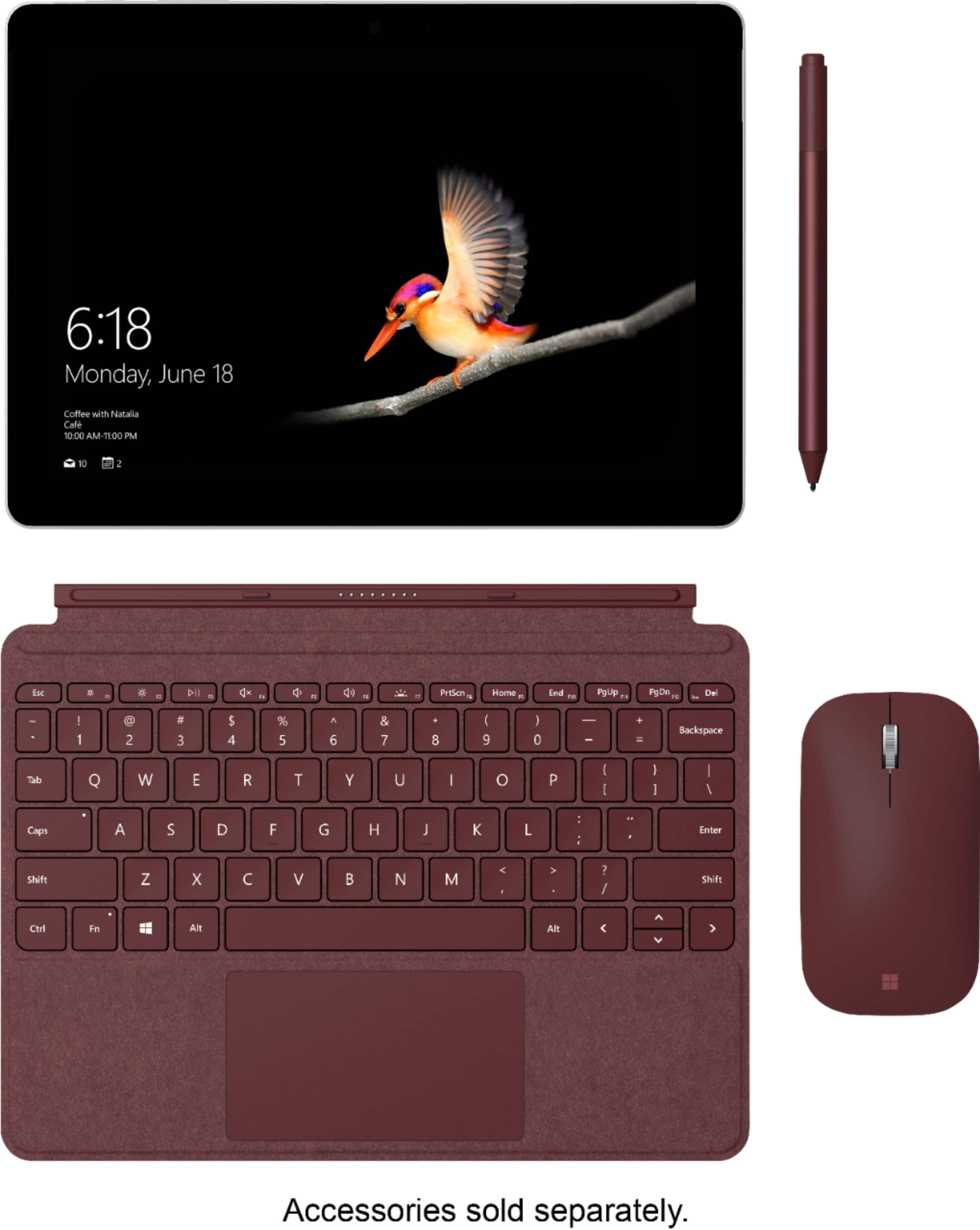 Microsoft Surface Go 10 128GB With Keyboard Silver  - Best Buy