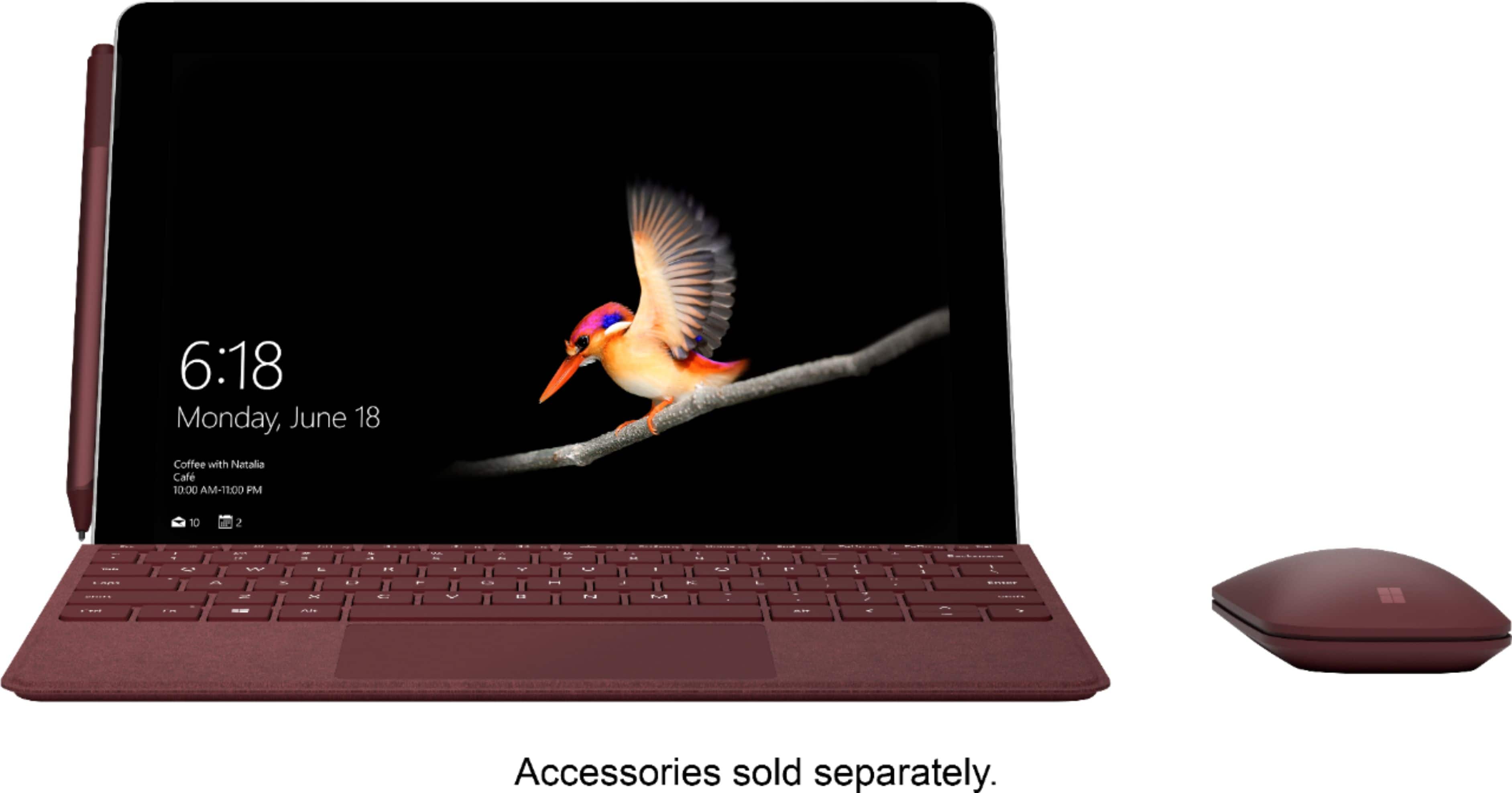 Left. Microsoft - Surface Go - 10" Touch-Screen - Intel Pentium Gold - 4GB Memory - 64GB Storage.