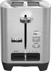 Bella Pro Series - 2-Slice Extra-Wide-Slot Toaster - Stainless Steel - Front_Zoom