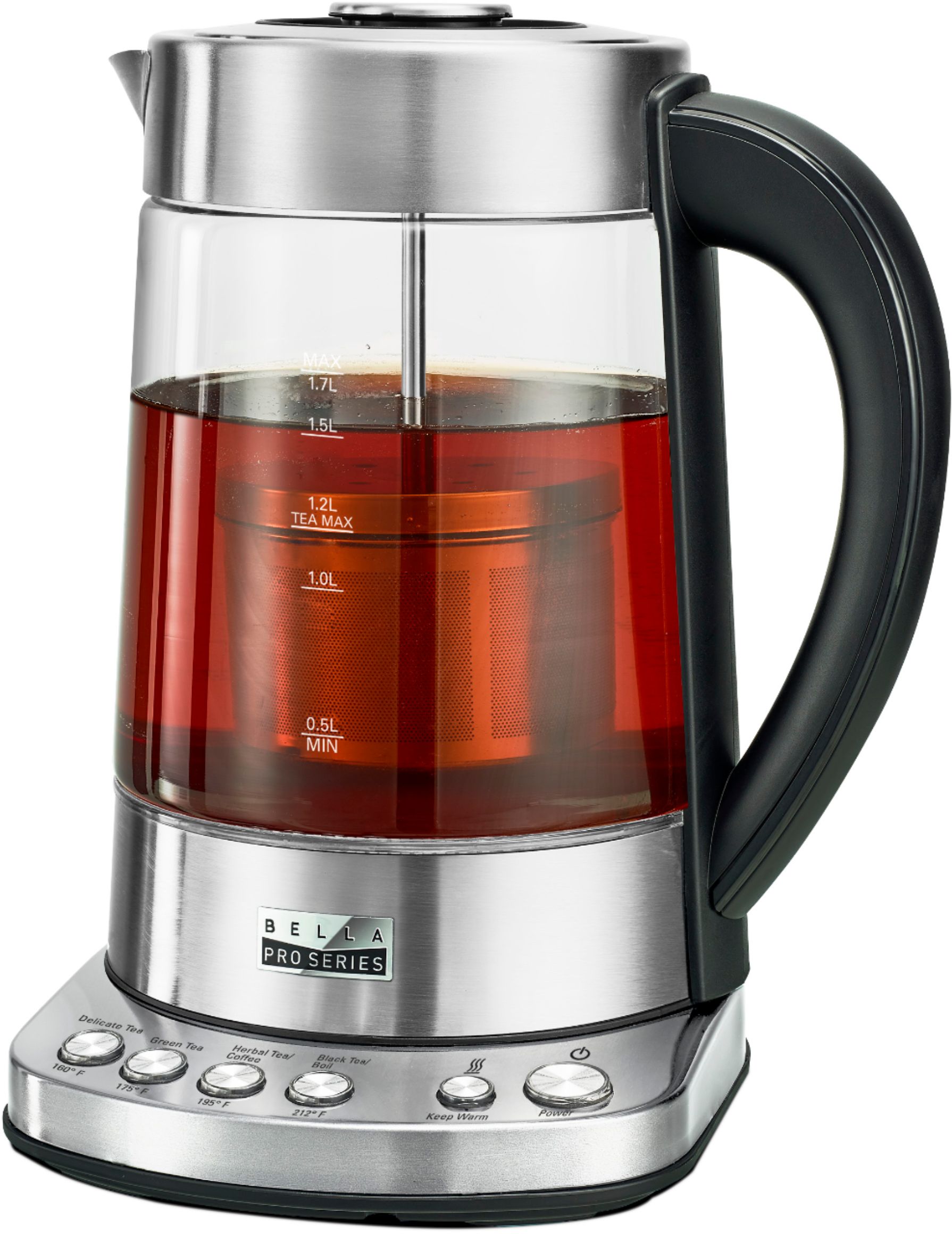 Best Buy: Bella Pro Series Pro Series 1.7L Electric Tea Maker/Kettle  Stainless Steel 90069