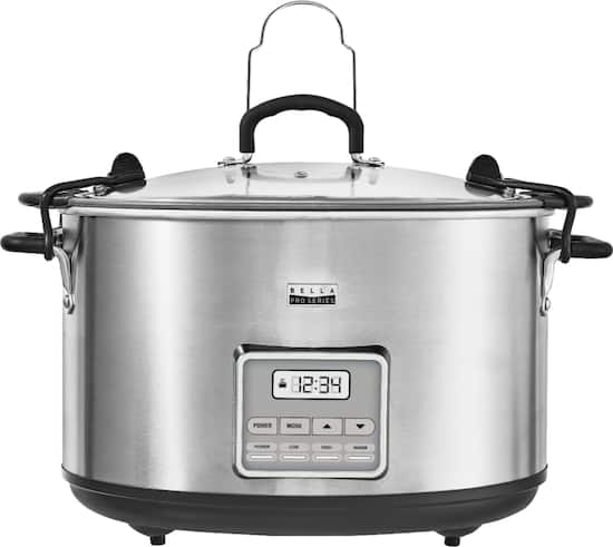 bella-pro-series-10-qt-digital-slow-cooker-stainless-steel-90067